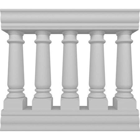 Ekena Millwork Wellington Balustrade Railing Kit Style L (7 5/8" On-Center Spacing to Pass 4" Sphere Code) BALK35X036WEL